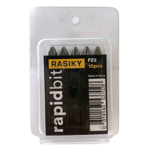 Rasiky Rapidbit PZ2 POZIdrive No2 1/4-25mm- 10 pack