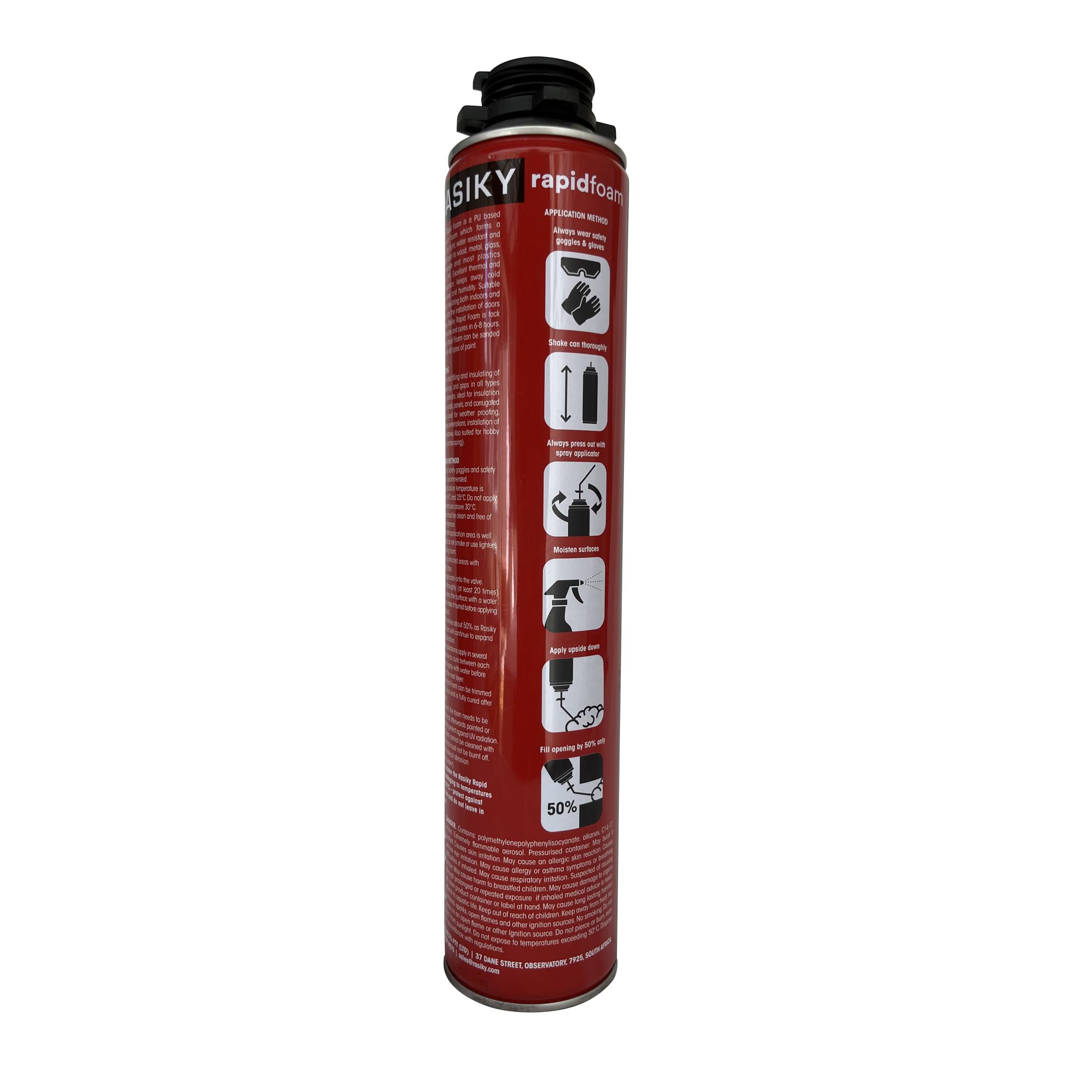 Rasiky PU Foam Fire Retardant RapidFoam Gun Type 750ml single